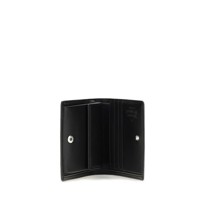 Vivienne Westwood Schwarzes Kalbsleder Bos Taurus Portemonnaie