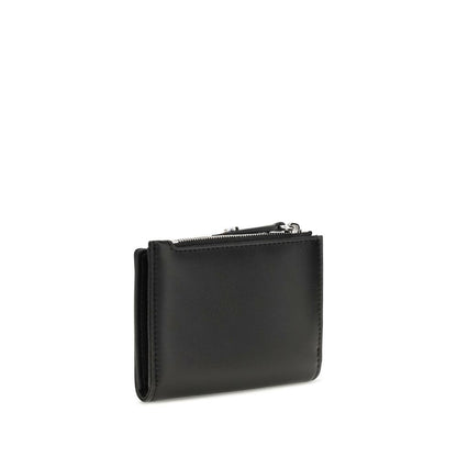 Vivienne Westwood Schwarzes Kalbsleder Bos Taurus Portemonnaie