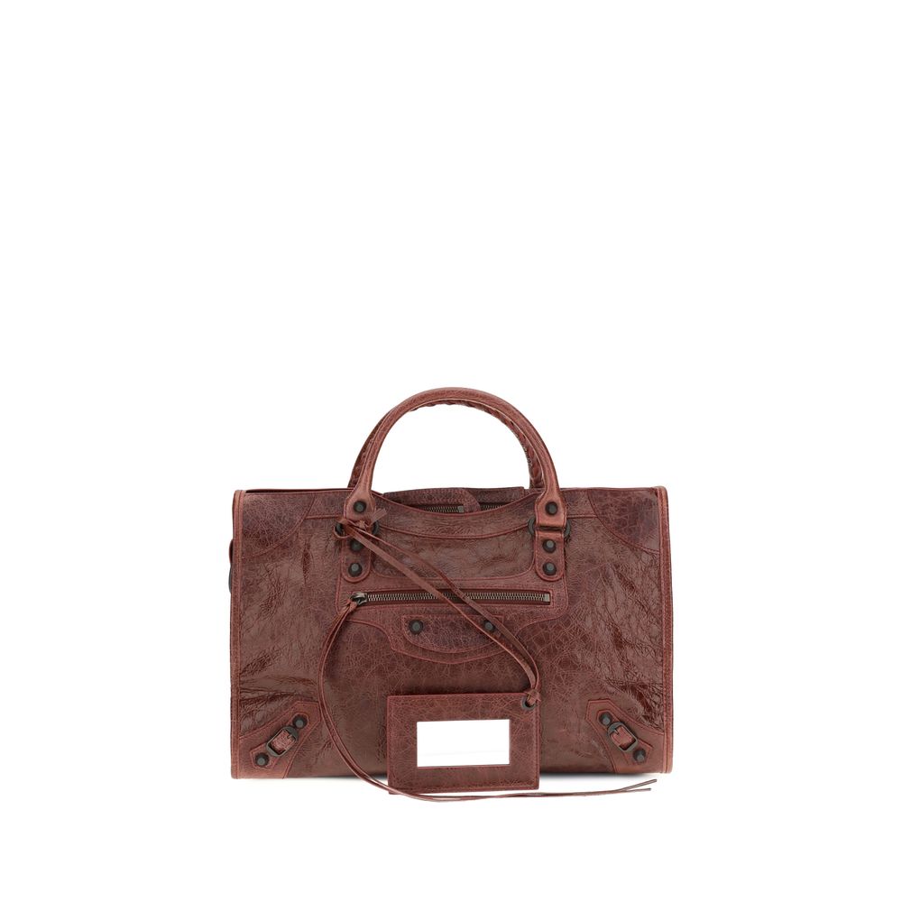 Balenciaga Handtasche aus bordeauxrotem Lammleder Ovis Aries Aries
