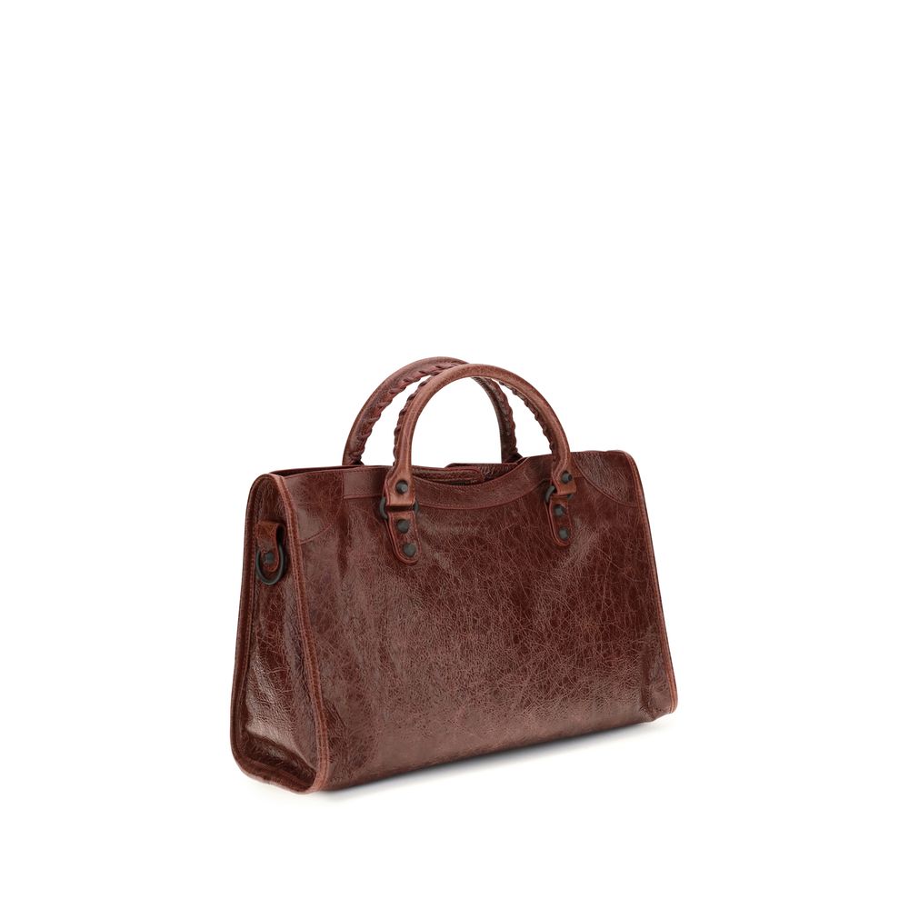 Balenciaga Handtasche aus bordeauxrotem Lammleder Ovis Aries Aries
