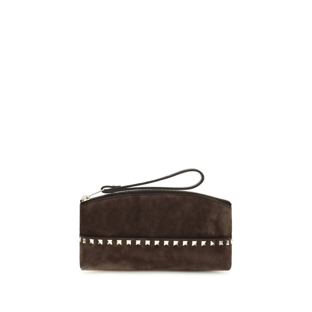 Valentino Garavani Braune Wildleder-Handtasche