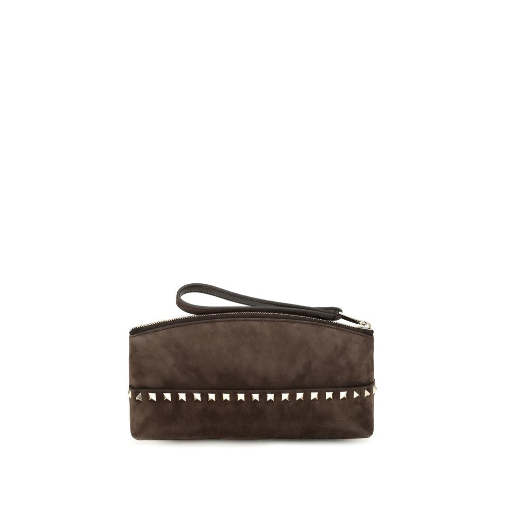 Valentino Garavani Braune Wildleder-Handtasche