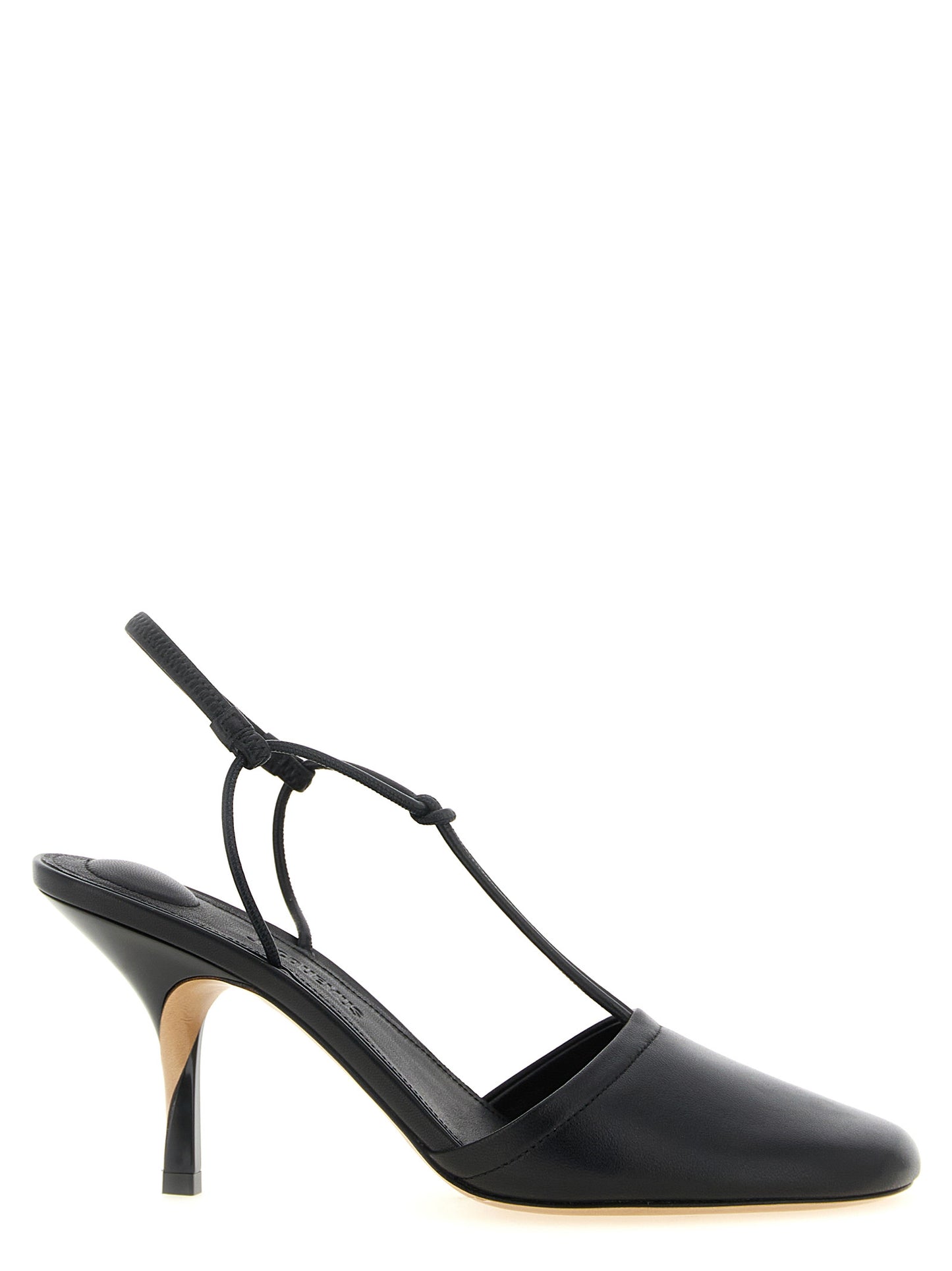 Jacquemus Schwarze Pumps aus Lammleder mit hohem Absatz