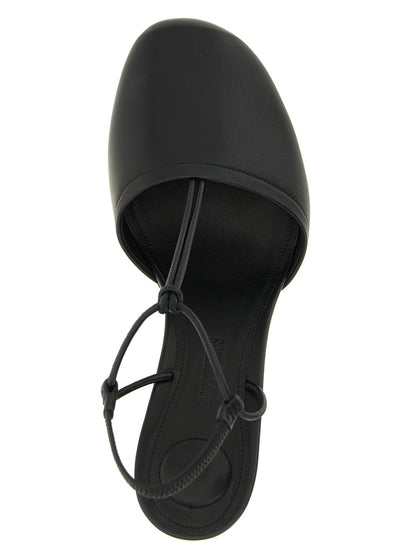 Jacquemus Schwarze Pumps aus Lammleder mit hohem Absatz
