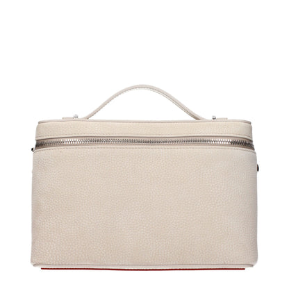 Christian Louboutin Beige Leder Handtasche