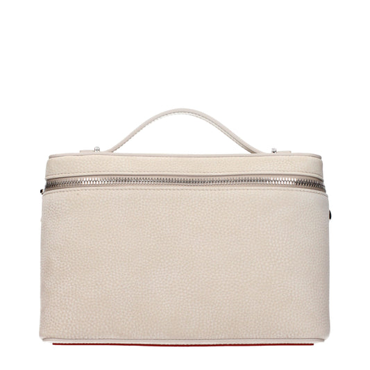 Christian Louboutin Beige Leder Handtasche
