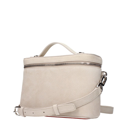 Christian Louboutin Beige Leder Handtasche