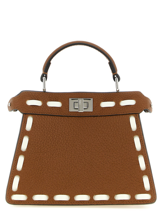 Fendi Braune Kalbsleder-Handtasche