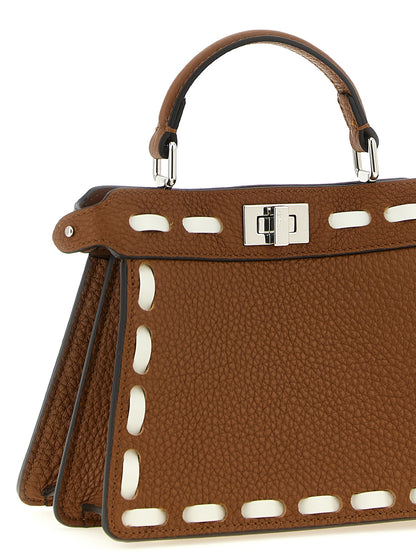 Fendi Braune Kalbsleder-Handtasche