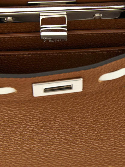 Fendi Braune Kalbsleder-Handtasche