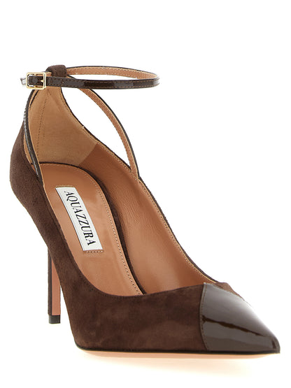 Aquazzura Braune Pumps aus Kalbsleder mit hohem Absatz