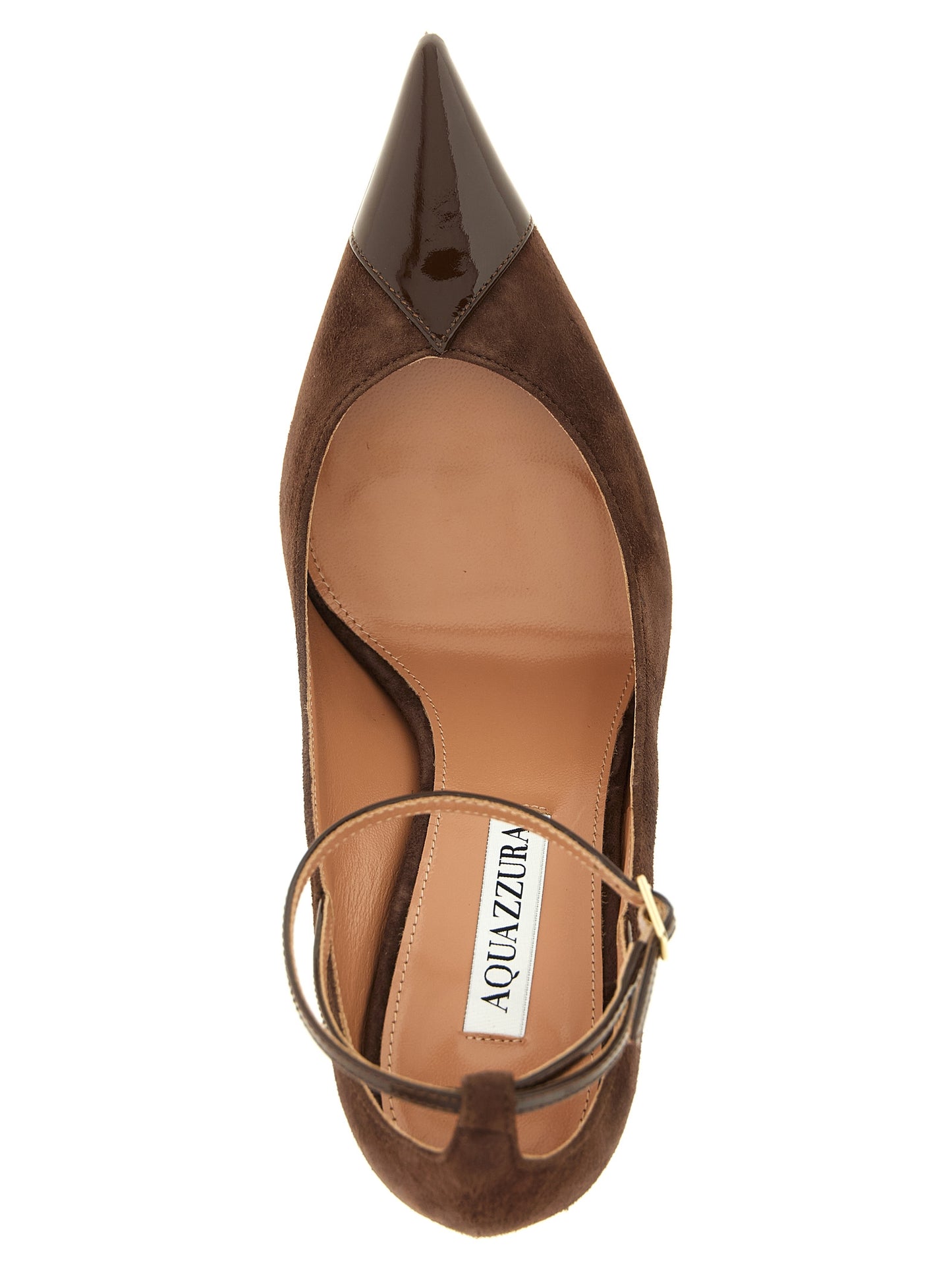 Aquazzura Braune Pumps aus Kalbsleder mit hohem Absatz