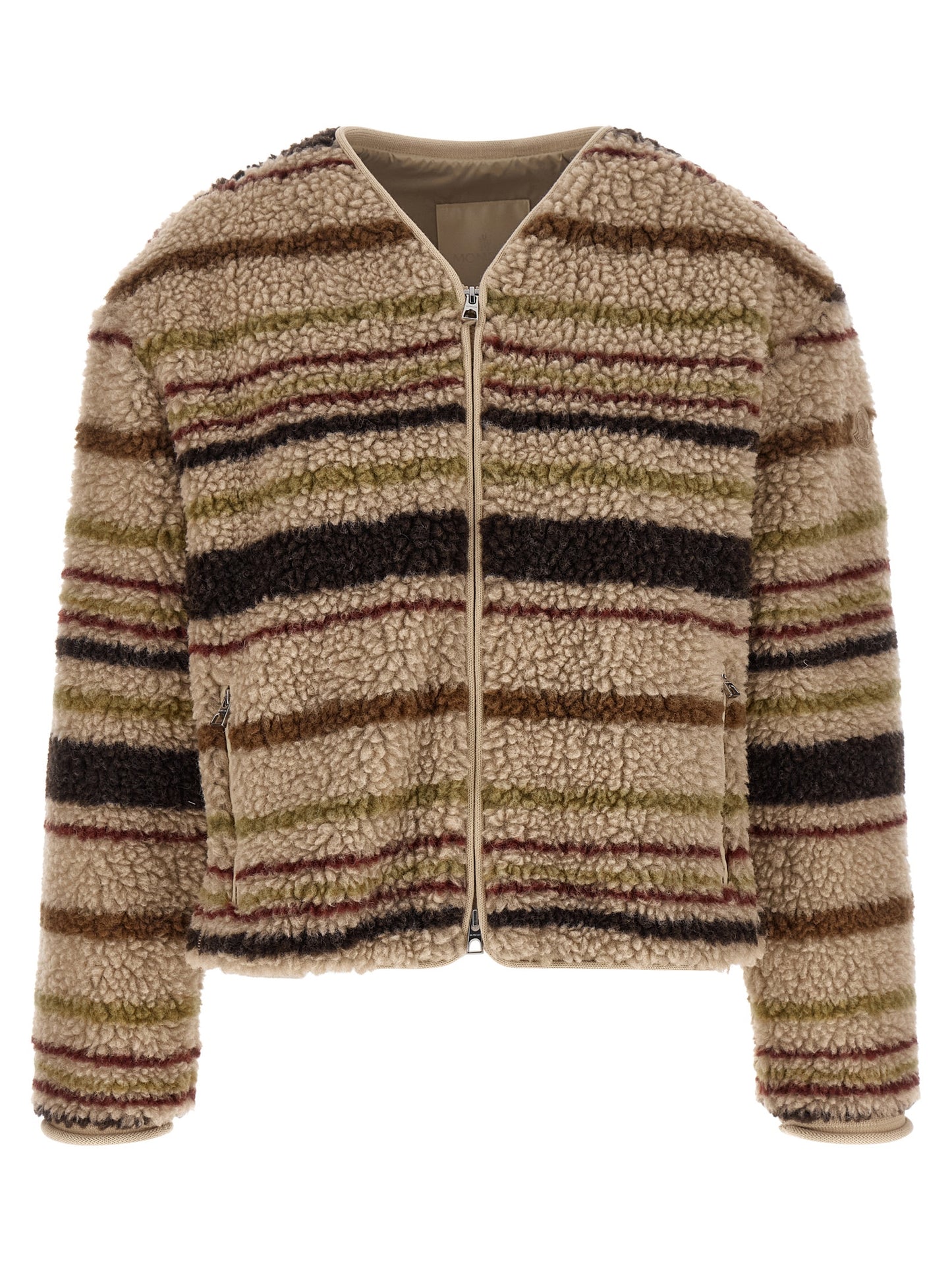 Moncler Brauner Strickcardigan aus Polyester