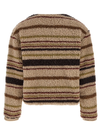 Moncler Brauner Strickcardigan aus Polyester