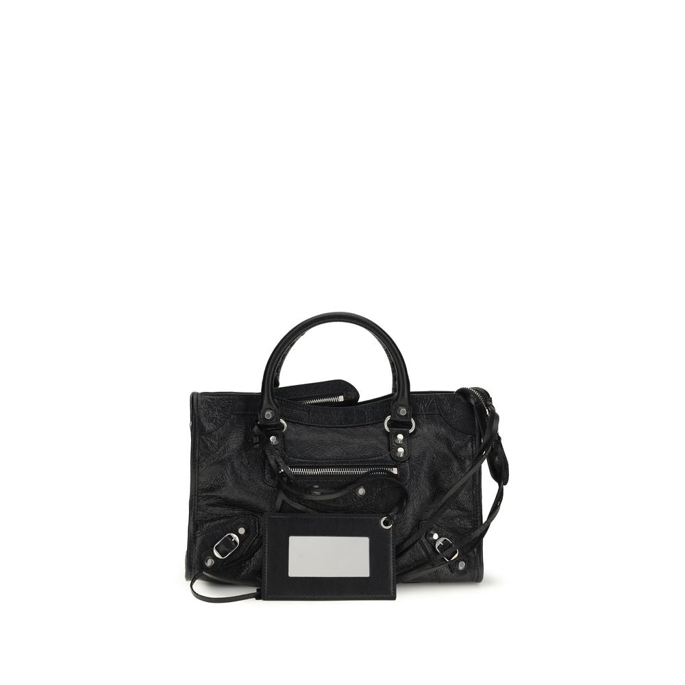 Balenciaga Schwarze Lammleder Schultertasche Ovis Aries Aries