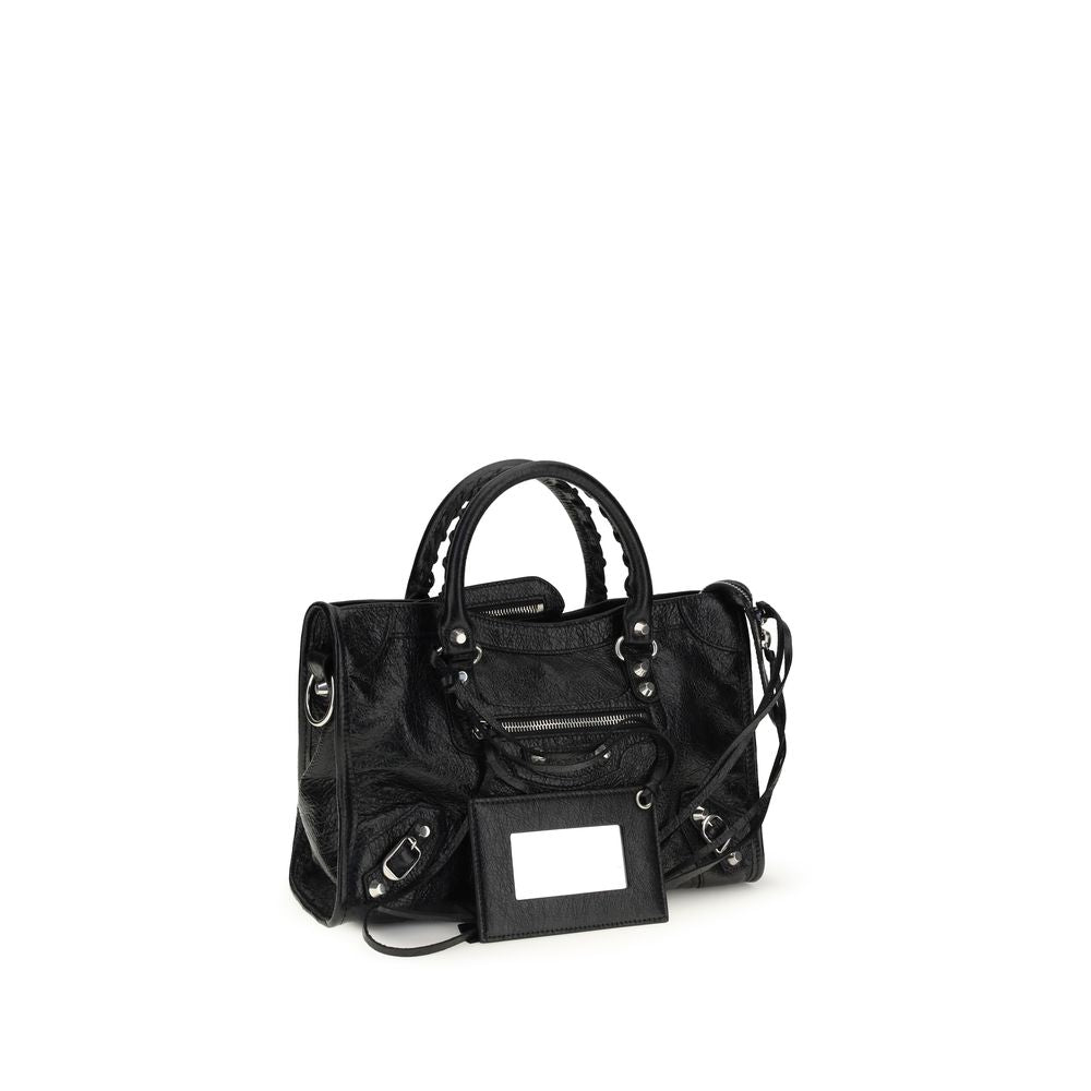 Balenciaga Schwarze Lammleder Schultertasche Ovis Aries Aries