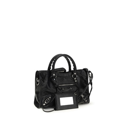 Balenciaga Schwarze Lammleder Schultertasche Ovis Aries Aries