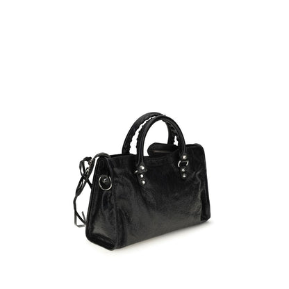 Balenciaga Schwarze Lammleder Schultertasche Ovis Aries Aries