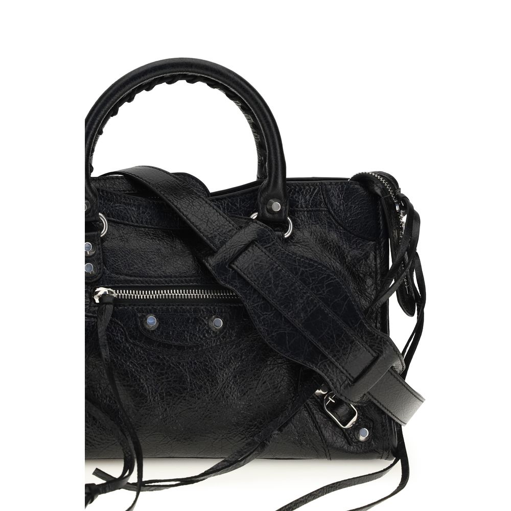 Balenciaga Schwarze Lammleder Schultertasche Ovis Aries Aries