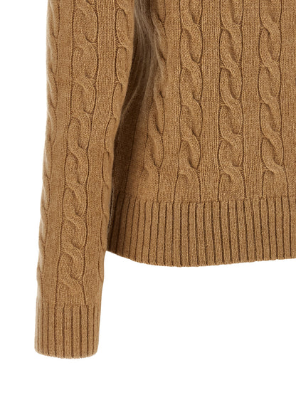Polo Ralph Lauren Beige Wollstrickjacke
