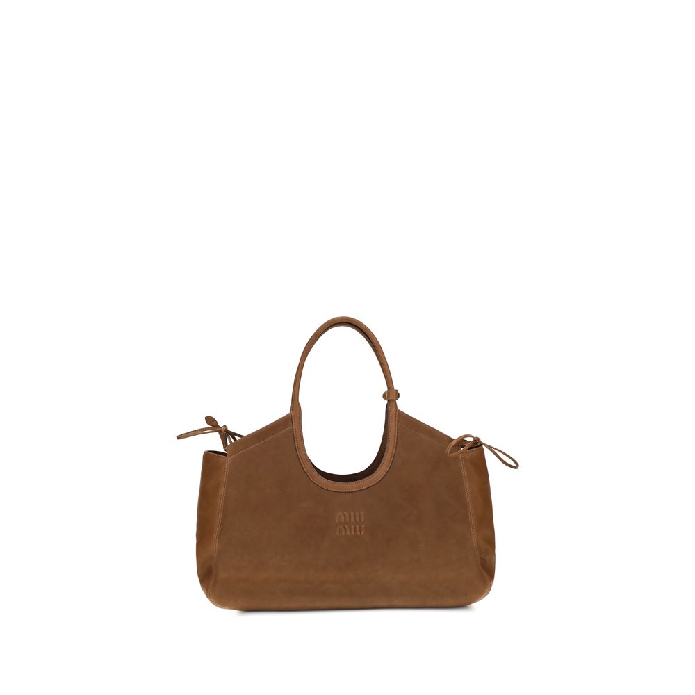 Miu Miu Braune Lammleder Schultertasche Ovis Aries Aries