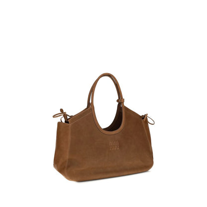 Miu Miu Braune Lammleder Schultertasche Ovis Aries Aries