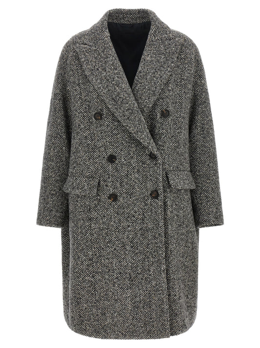 Brunello Cucinelli Gray Women's Wool Coat