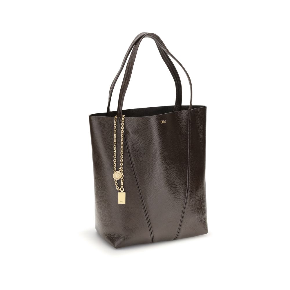 Chloé Braune Kalbsleder Bos Taurus Schultertasche