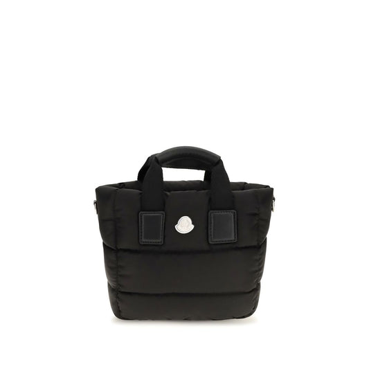 Moncler Schwarze Bos Taurus Kalbsleder Schultertasche