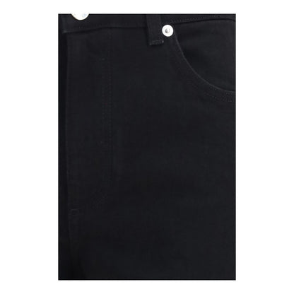 Dolce & Gabbana Schwarze Baumwoll-Jeans mit geradem Bein
