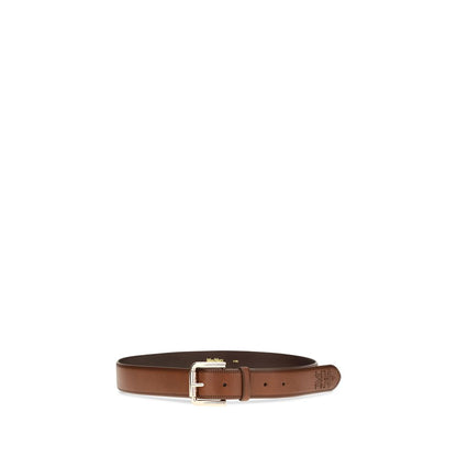 Max Mara Brauner Kalbsleder Bos Taurus Regular Gürtel
