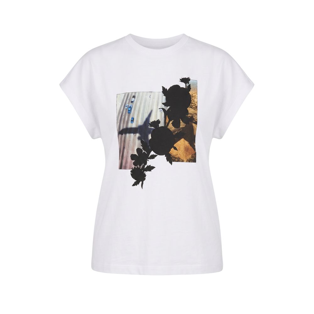 Trussardi Weißes Baumwoll-T-Shirt für Damen