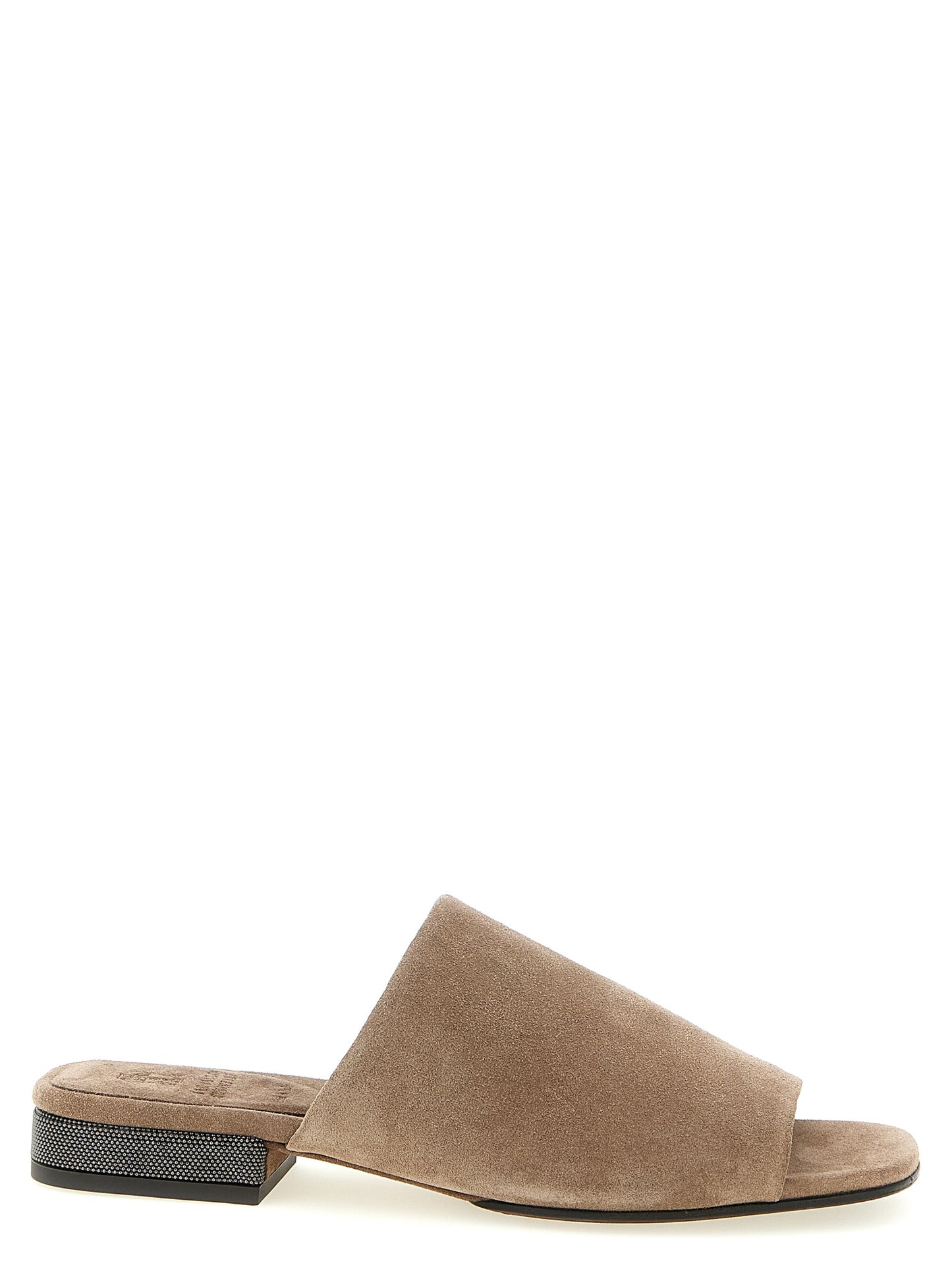 Brunello Cucinelli Braune Kalbsleder-Slipper