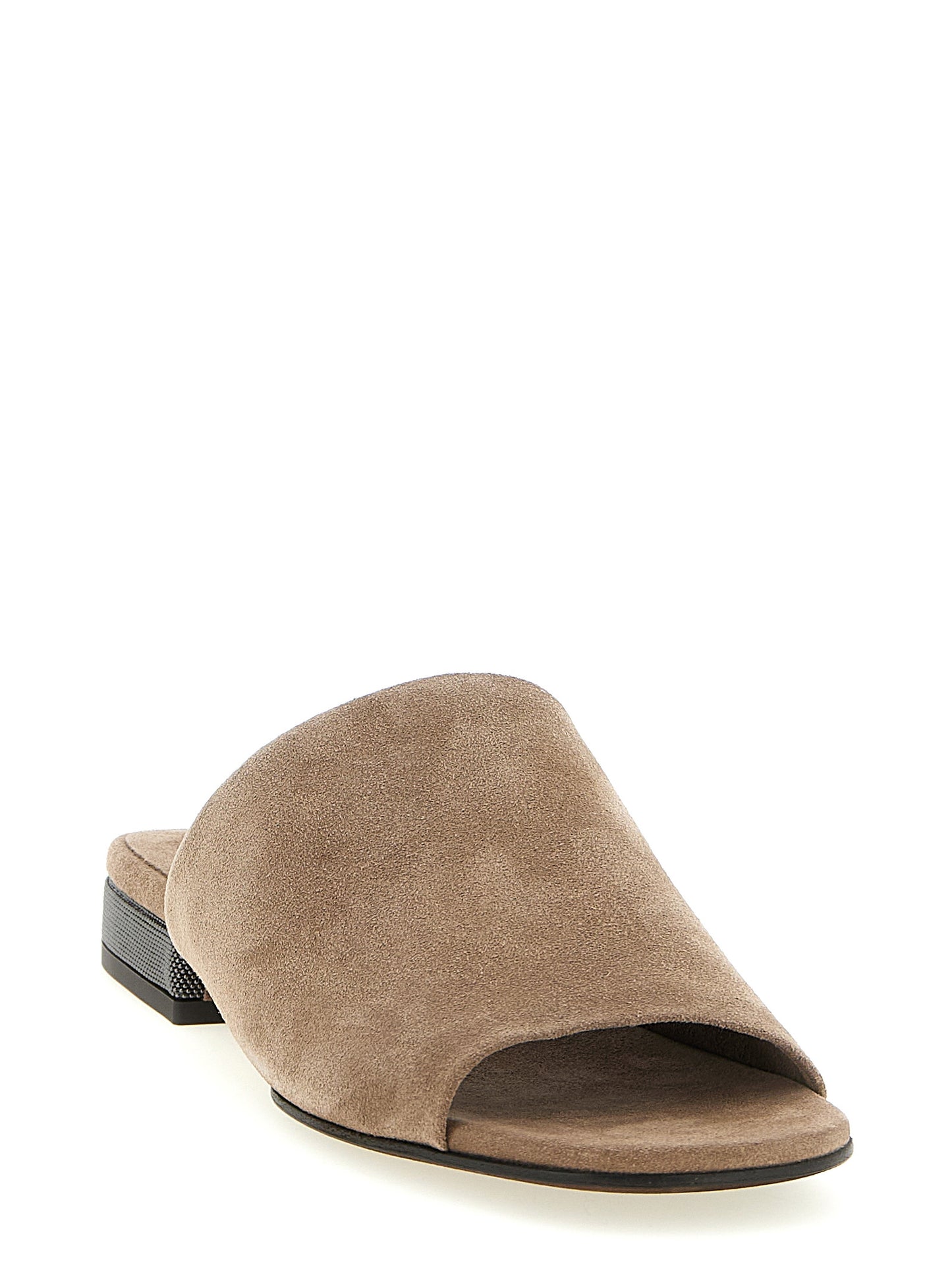 Brunello Cucinelli Braune Kalbsleder-Slipper