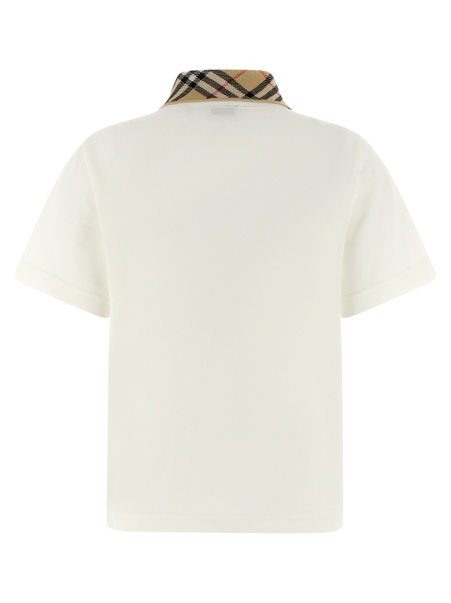Burberry Weißes Poloshirt aus Baumwolle