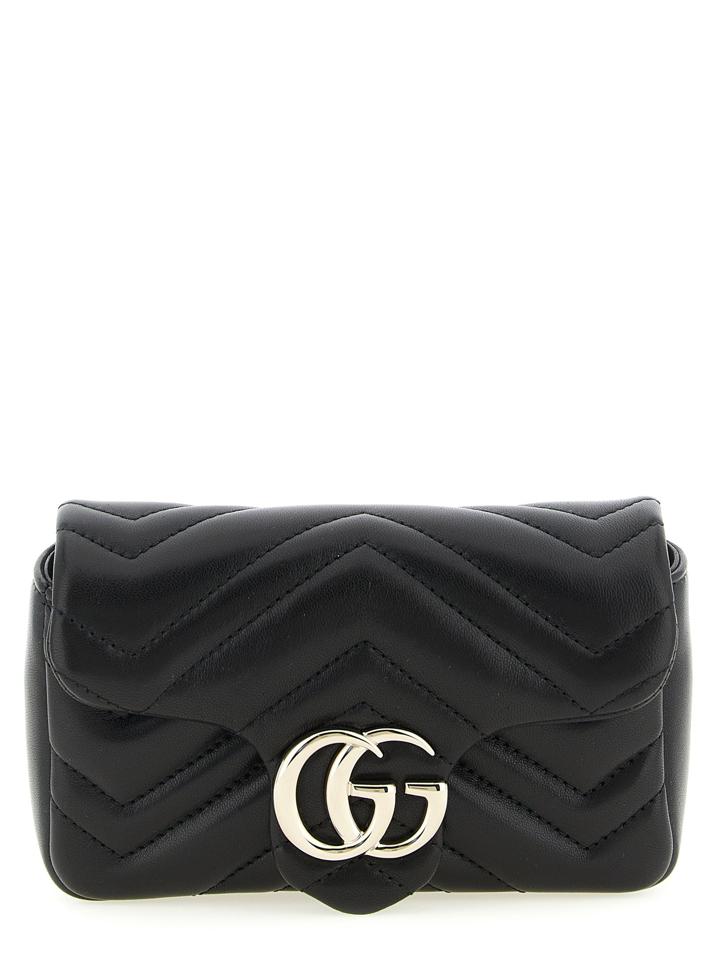 Gucci Schwarze Lammleder-Schultertasche