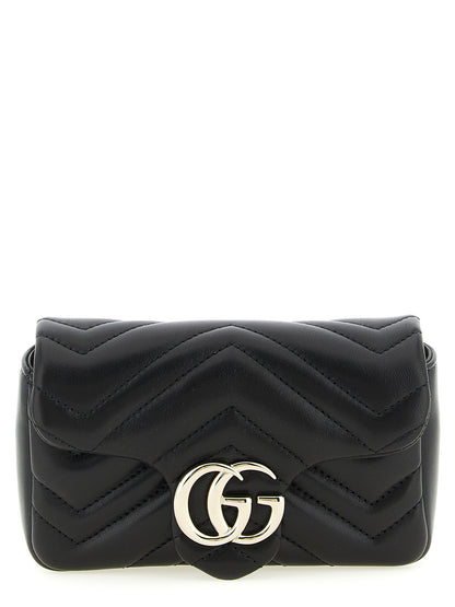 Gucci Schwarze Lammleder-Schultertasche