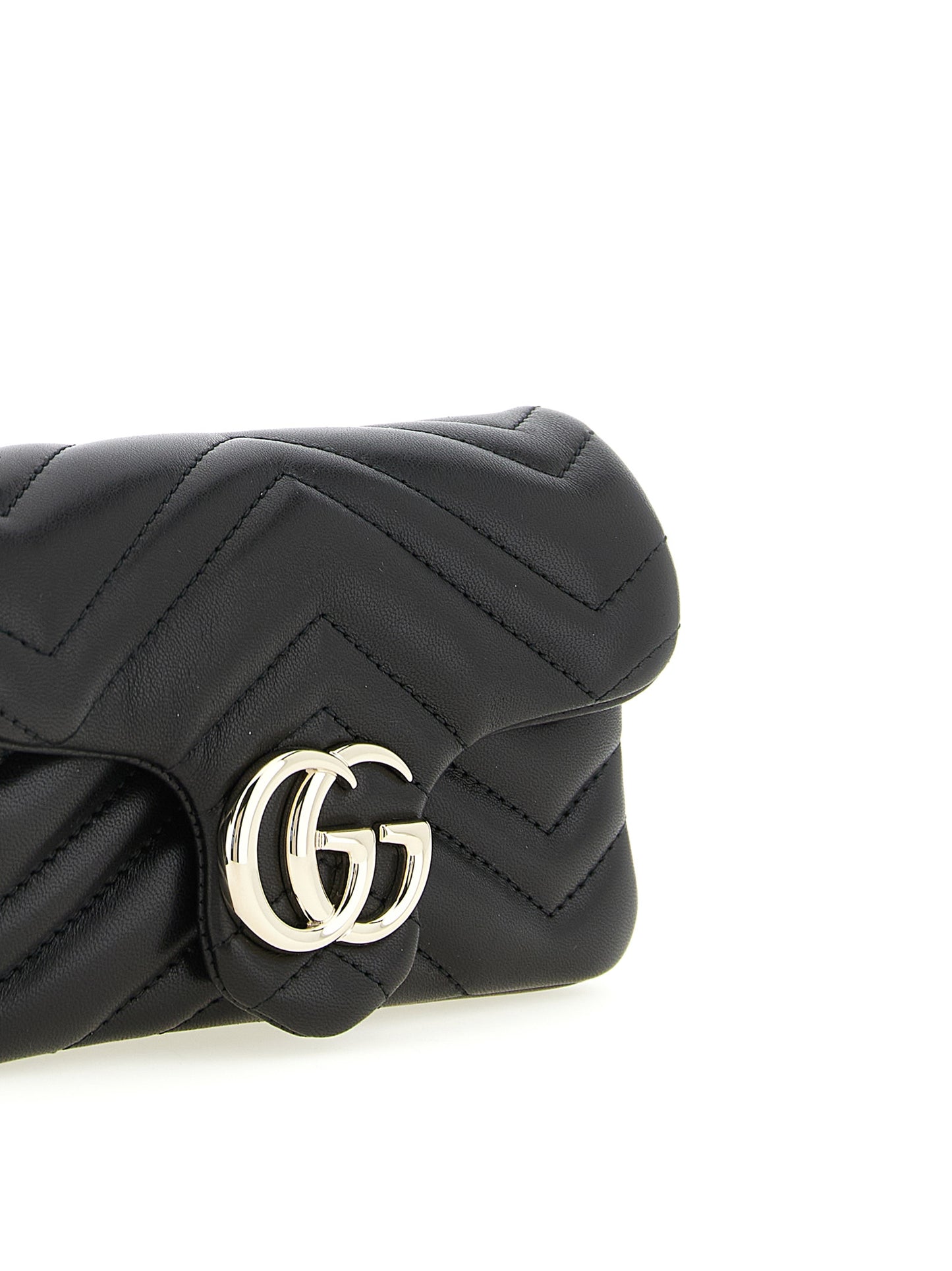 Gucci Schwarze Lammleder-Schultertasche