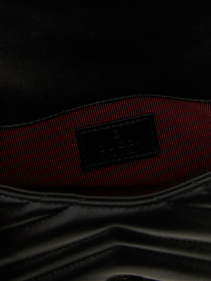 Gucci Schwarze Lammleder-Schultertasche