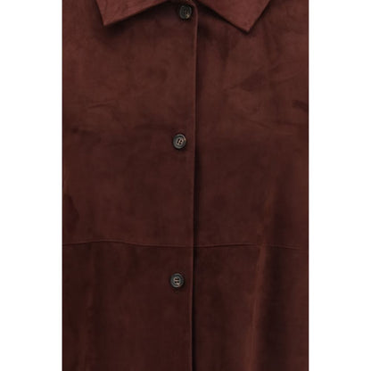'S Max Mara Bordeaux Lammleder Ovis Aries Aries Lederjacke