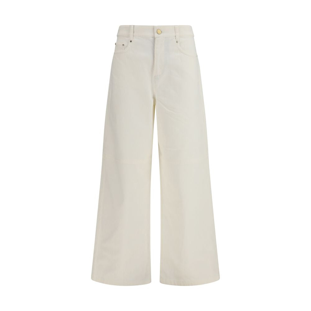 'S Max Mara Weiße Baumwollhose im Casual-Look