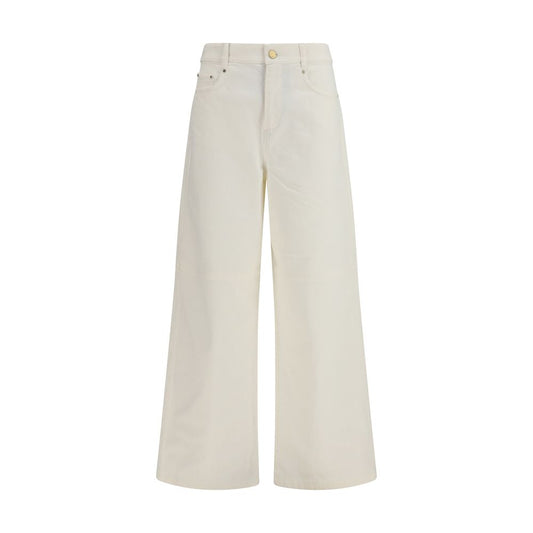 'S Max Mara White Women's Cotton Trousers