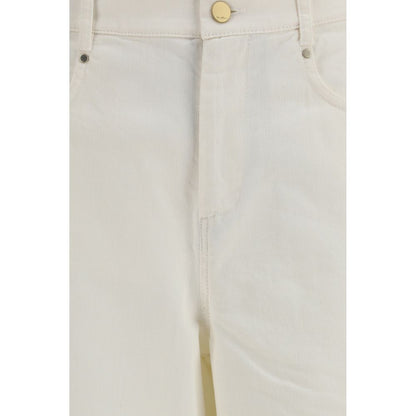 'S Max Mara Weiße Baumwollhose im Casual-Look