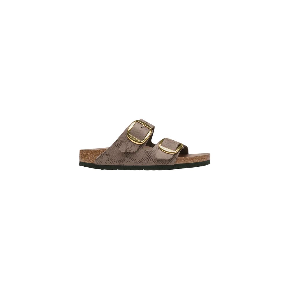 Birkenstock Graue synthetische Sandalen mit flachem Absatz