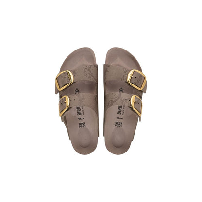 Birkenstock Graue synthetische Sandalen mit flachem Absatz