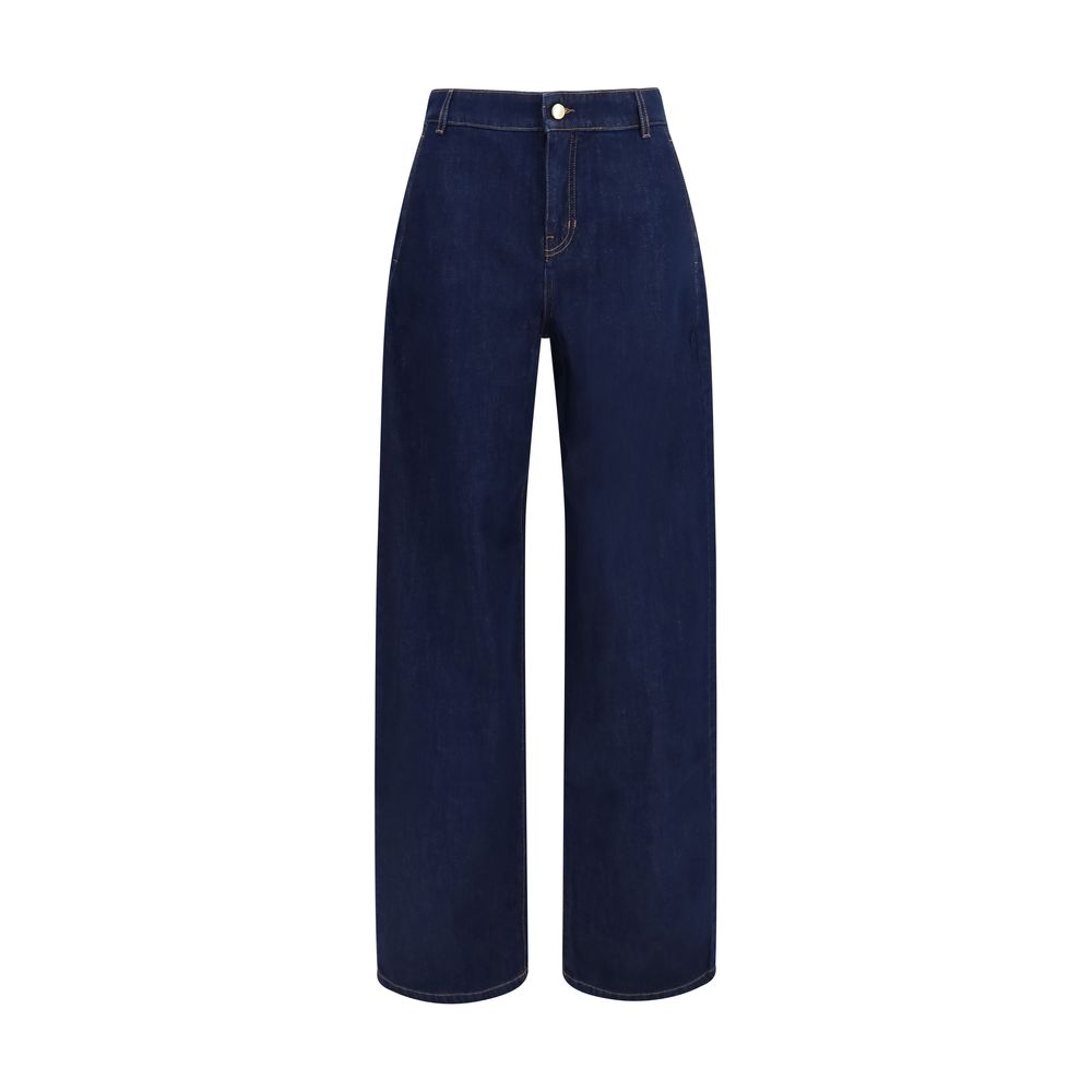 Max Mara Blaue Baumwolljeans Denim