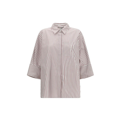 'S Max Mara Mehrfarbiges Baumwollhemd mit Muster
