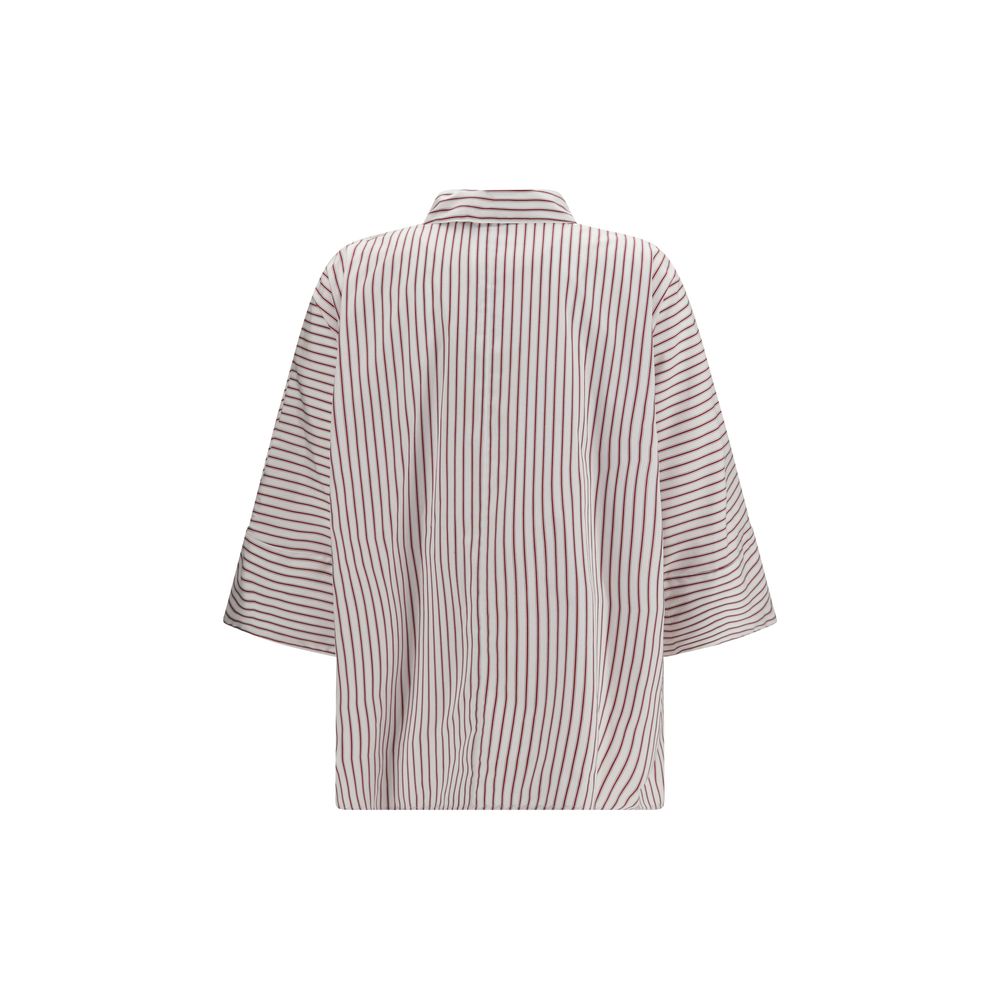 'S Max Mara Mehrfarbiges Baumwollhemd mit Muster