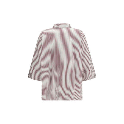 'S Max Mara Mehrfarbiges Baumwollhemd mit Muster