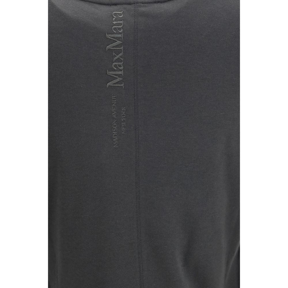 'S Max Mara Graues Baumwoll-Langarmshirt